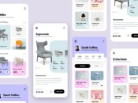 Free Mobile Furniture Concept Store UI Kit