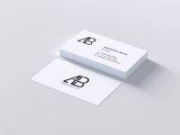 Free Modern Business Card PSD Mockup