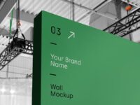 Free Office Branding Wall Mockup