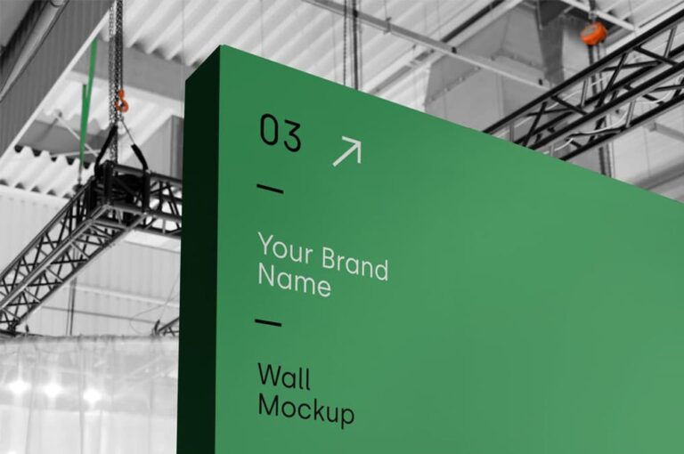 Download Free Office Branding Wall Mockup Free Psd Mockups Freebiefy Com