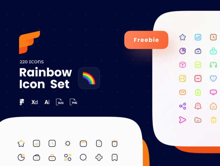 Free Rainbow Icon Pack