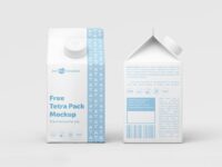 Free Tetra Pack PSD Mockup
