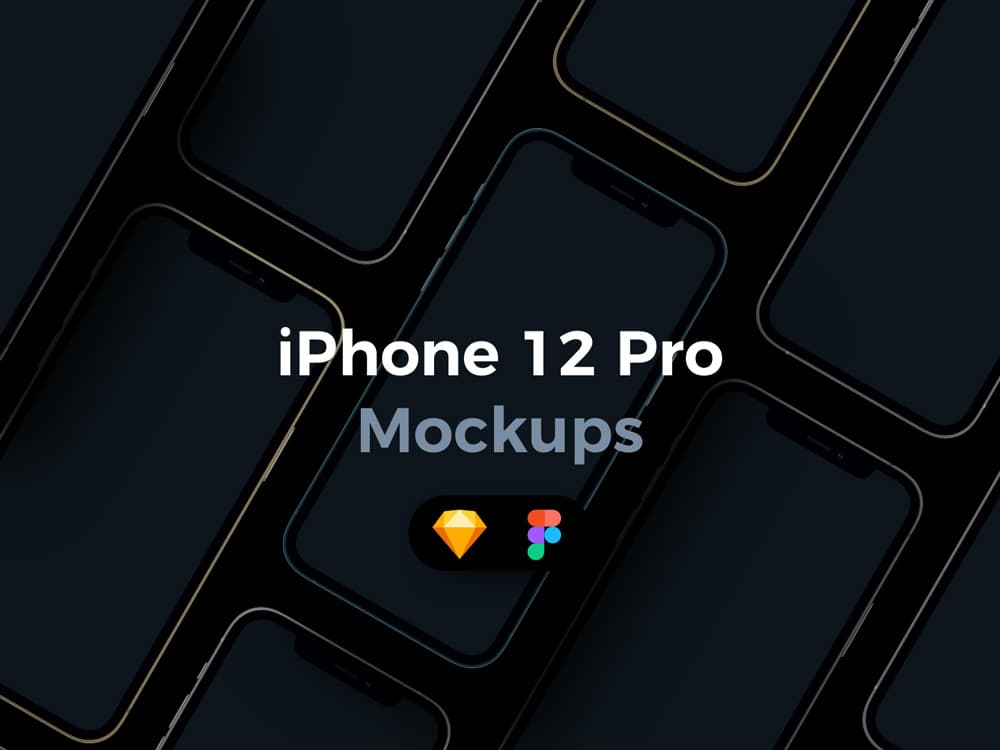 Download Free iPhone 12 Pro Mockups for Sketch & Figma | Mockups | Freebiefy