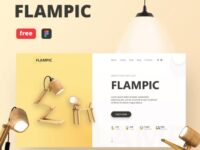 Free Flampic Web Landing Page Template