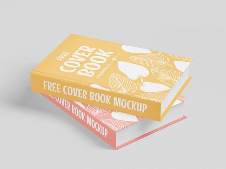 Free Hardcover Book Mockup PSD