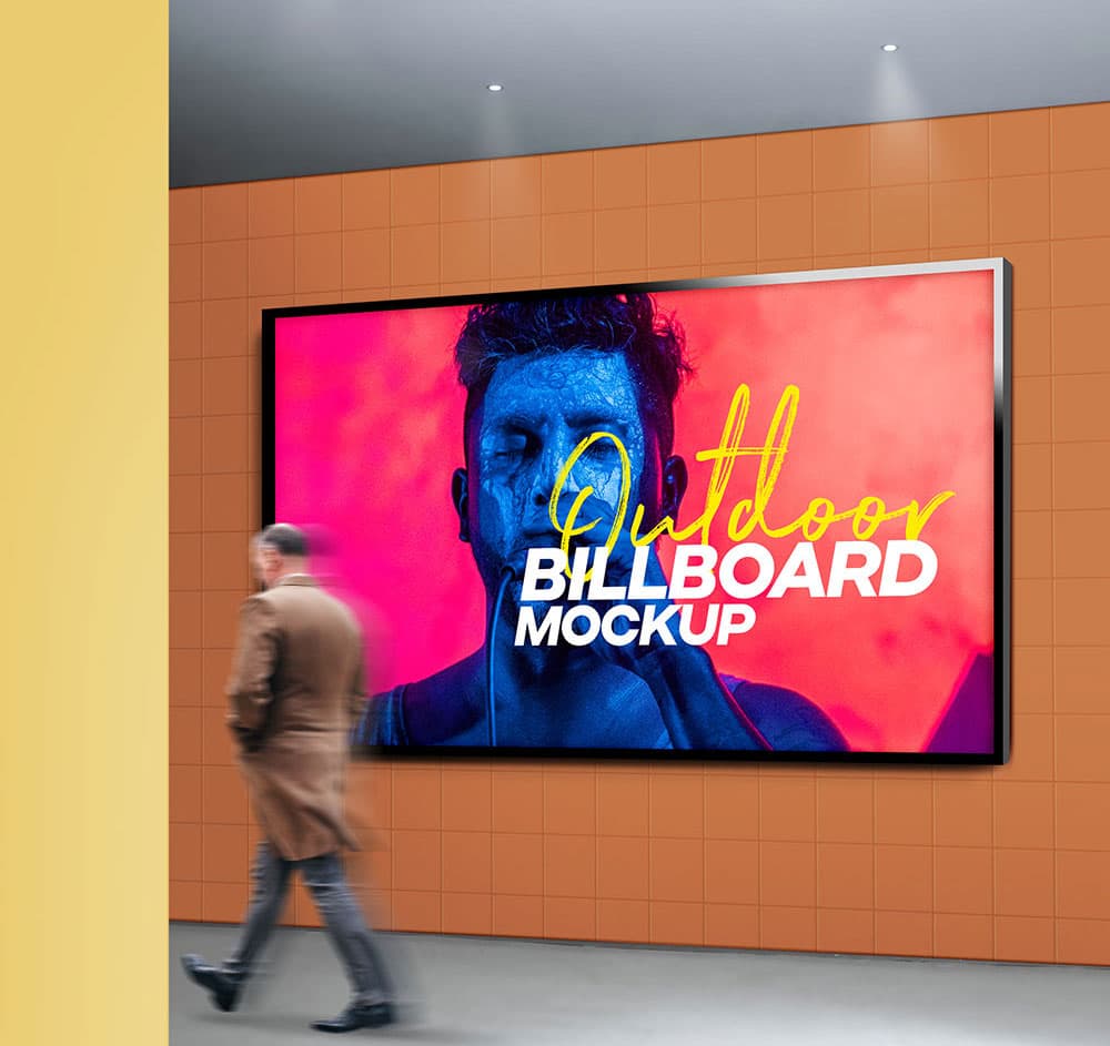 Download Free Outdoor Billboard PSD Mockup | Download PSD | Freebiefy