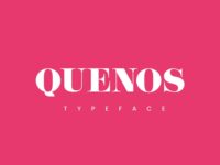 Free Quenos Uppercase Serif Typeface