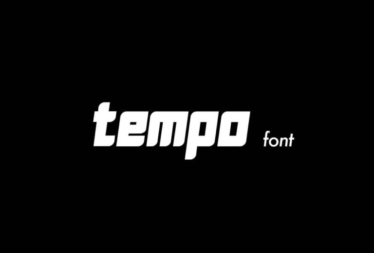Free Tempo Energetic Typeface