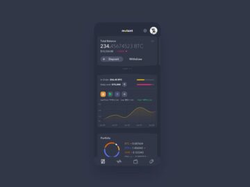 Mobile Crypto App Free UI Kit