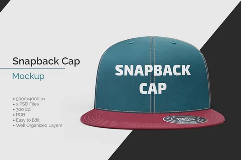 Download Free Snapback Cap Psd Mockup Free Psd Mockups Freebiefy