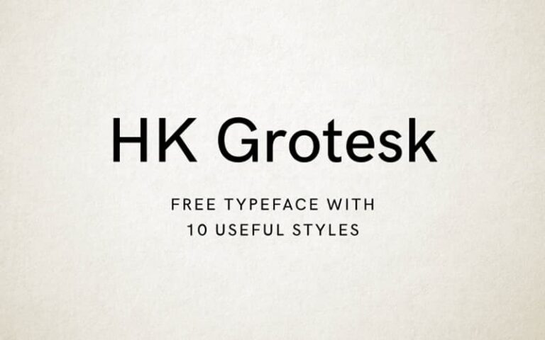 HK Grotesk Free Font