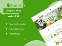 Organic Food Web UI Kit