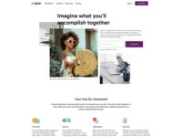 Free Slack Landing Page Redesign Template