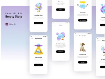 Free Empty State Collection for Adobe Xd