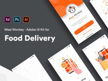 Free Food Delivery iOS Mobile App UI Kit