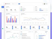 HR Statistics Dashboard Free UI Kit