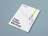 Free Perforated Folder PSD Mockup