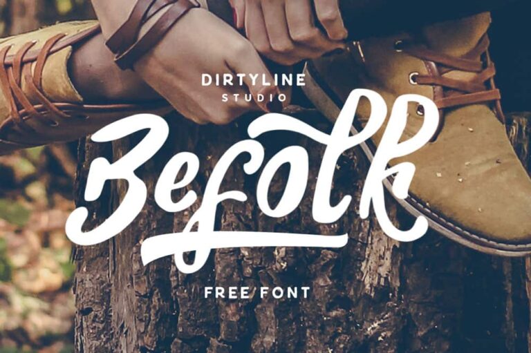 Free Befolk Brush Script Font