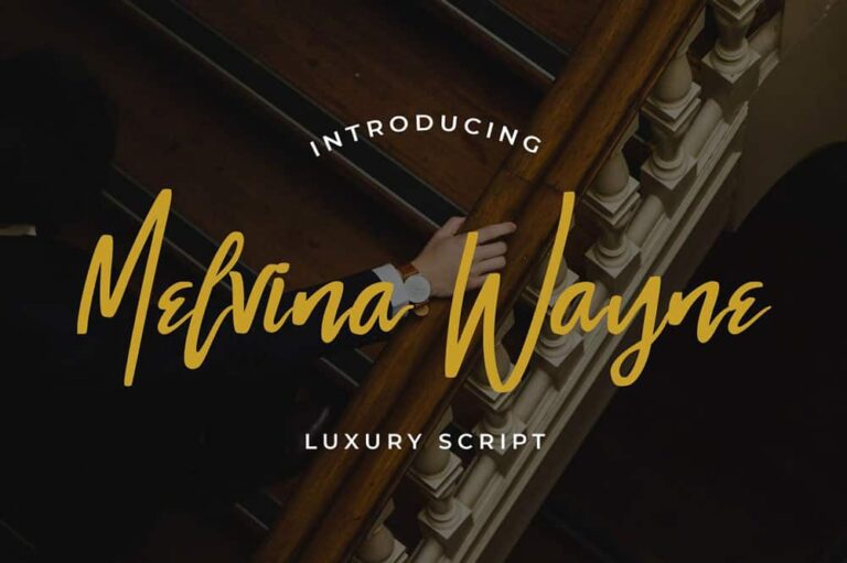 Free Melvina Wayne Script Font
