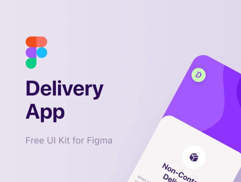Free Mobile Delivery App UI Kit for Figma