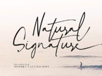 Free Natural Signature Font