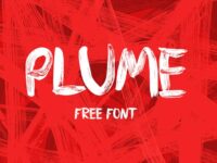 Free Plume Brush Font