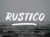 Free Rustico Bold Brush Font