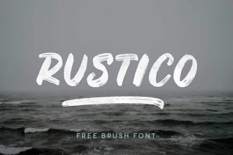 Free Rustico Bold Brush Font