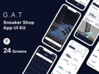 Free Sneaker Shop App UI Kit for Figma