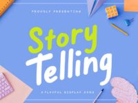 Free Story Telling Display Font