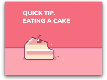 Eat a Cake Freebie Animation for After Effects