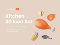 Free 3D Food App Icons