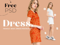 Free Basic Dress Mockup for Fashion Designers