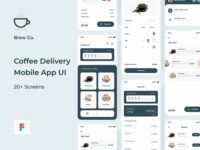 Brew Co. - Free Coffee Delivery Mobile App UI Kit