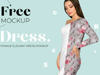 Free Elegant Dress Mockup for Fashion Designers