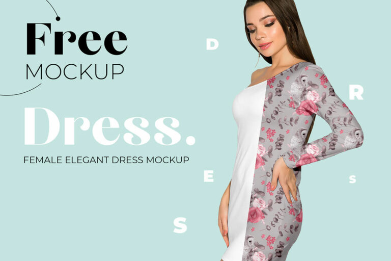 Free Elegant Dress Mockup for Fashion Designers