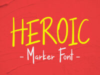 Free Heroic Handwritten Marker Font
