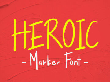 Free Heroic Handwritten Marker Font