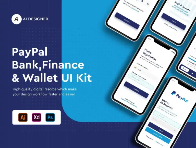 Free PayPal Redesign App UI Kit