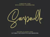 Free Sanpaullo Signature Font