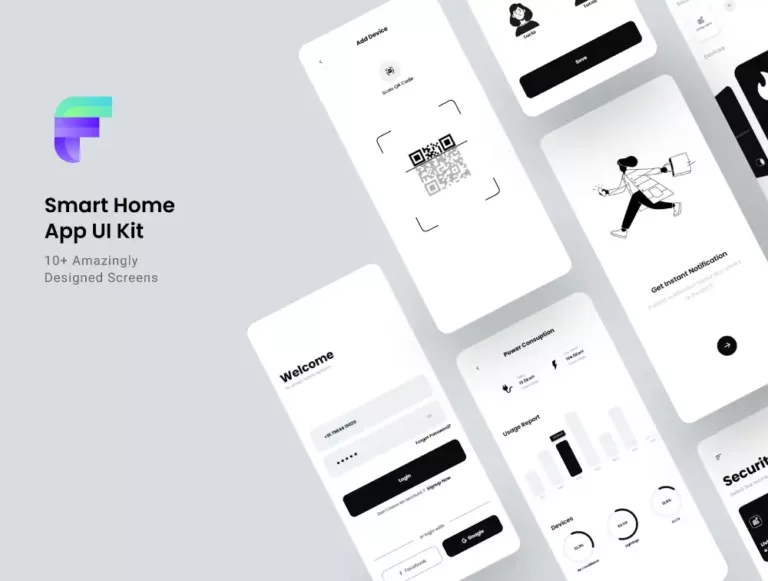 Free Smart Home App UI Kit