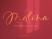 Malona Free Calligraphy Font