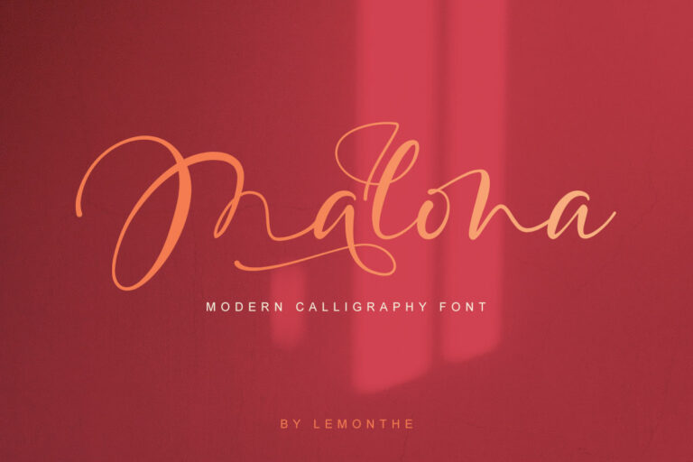 Malona Free Calligraphy Font
