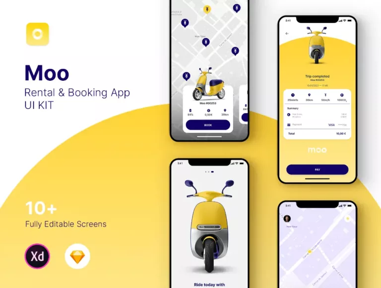Moo — Rental & Booking App Ui Kit