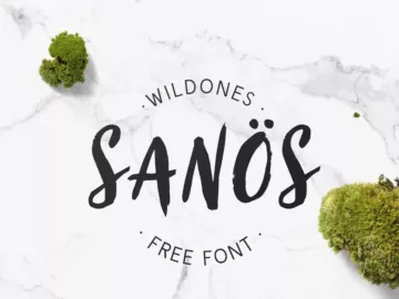 Sanos Free Brush Script Font