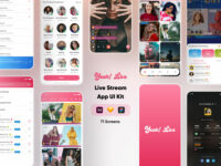 Yeah! Free Live Streaming App UI Kit