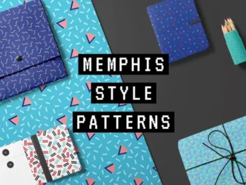 10 Free Memphis Style Patterns