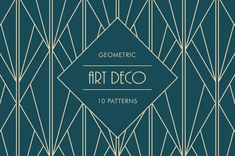 Free Geometric Art Deco Patterns