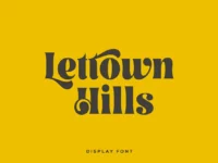 Lettown Hills - Free Display Font