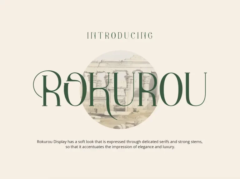 Rokurou - Free Display Font